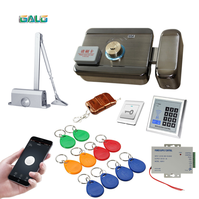 Automatic Door Closers Security System Keypad RFD Door Access Control System wifi Access Control RFID Reader Electronic Lock Kit
Automatic Door Closers Security System Keypad RFD Door Access Control System wifi Access Control RFID Reader Electronic Lock Kit