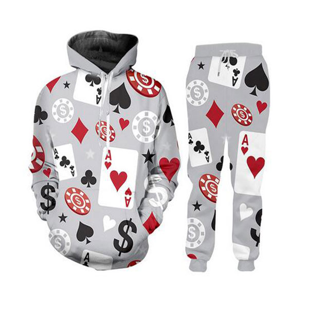 New Harajuku 3D Printed Poker Fun Hip Hop Hoodies + Pants Tracksuit Sets Man Novelty Streetwear Sportswear Dropshipping, Beige
New Harajuku 3D Printed Poker Fun Hip Hop Hoodies + Pants Tracksuit Sets Man Novelty Streetwear Sportswear Dropshipping, Beige