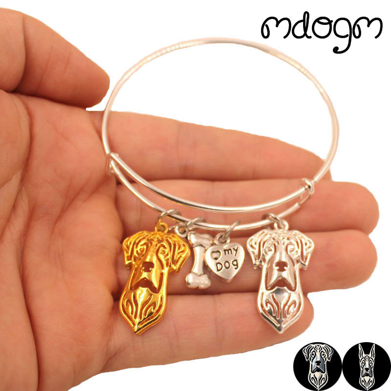 2 Styles Animal Bracelet Bangles Great Dane Dog Love Funny New Alloy Metal Men Women Male Female Girls Jewelry Gift S088
2 Styles Animal Bracelet Bangles Great Dane Dog Love Funny New Alloy Metal Men Women Male Female Girls Jewelry Gift S088