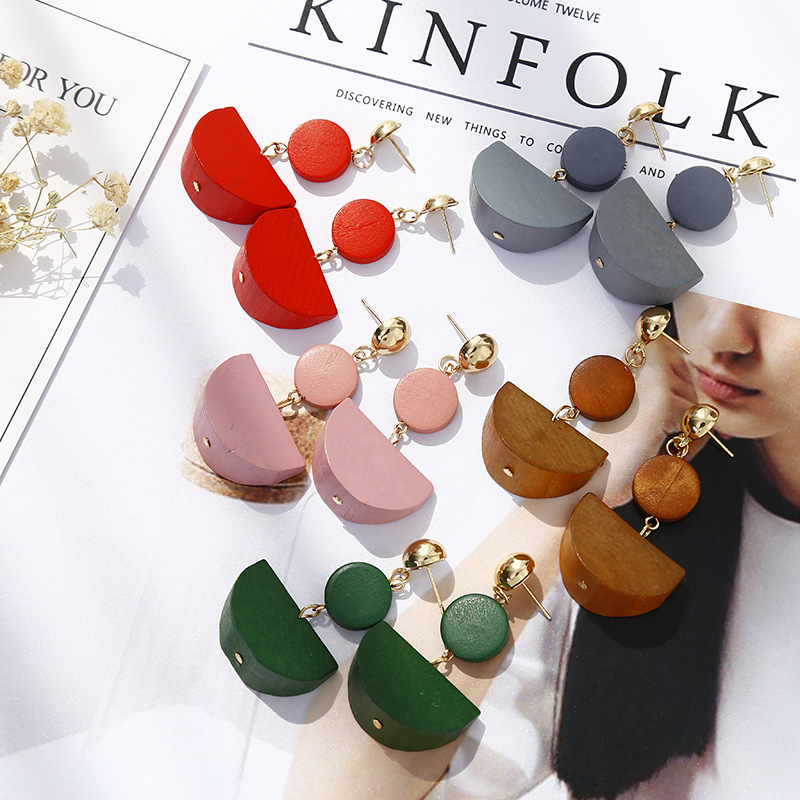 New Arrival Fashion Classic wood semi-circular women's earrings Korean personality long pendant earrings female banquet jewelry
New Arrival Fashion Classic wood semi-circular women's earrings Korean personality long pendant earrings female banquet jewelry