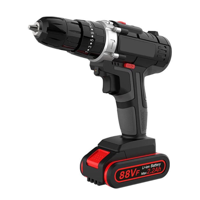 88VF Lithium Ion Cordless Drill EU Plug Power Drill Set with 3/8 inches Keyless Chuck Variable Speed 16 Bits 22 Driver Bits Tool
88VF Lithium Ion Cordless Drill EU Plug Power Drill Set with 3/8 inches Keyless Chuck Variable Speed 16 Bits 22 Driver Bits Tool