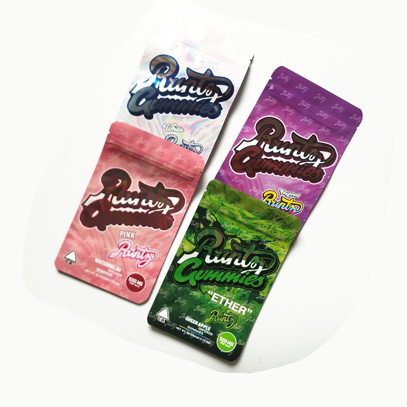 4 colors Pink White Ether Runtz Gummies Mylar Bag 500mg Retail Bag Gummy mylar bags In Stock
4 colors Pink White Ether Runtz Gummies Mylar Bag 500mg Retail Bag Gummy mylar bags In Stock