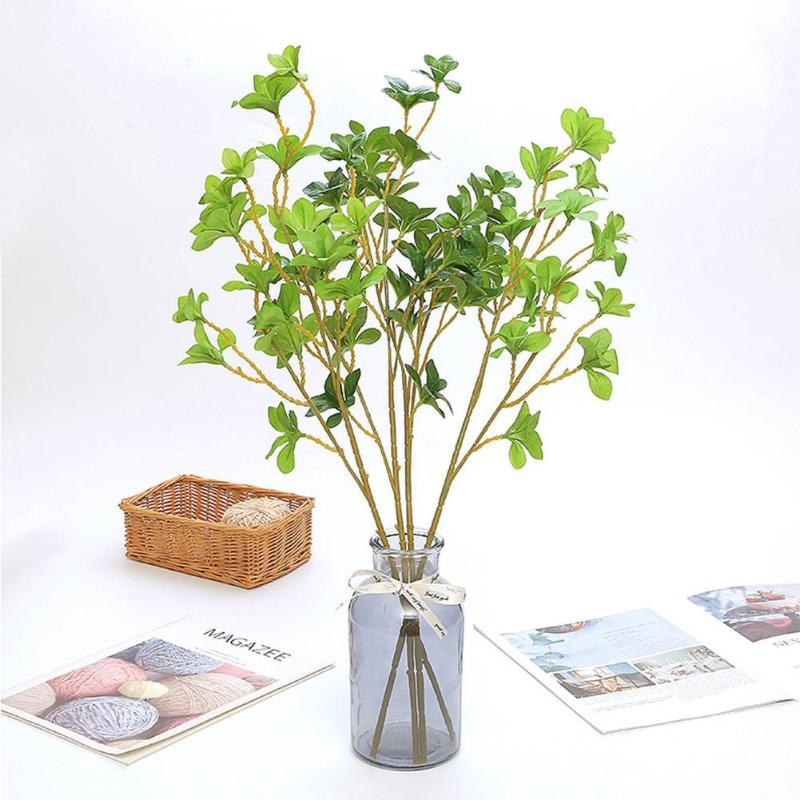 Artificial Plants Fake Plastic Single Branch Leaves Greenery For Home Wedding Decoration, Green
Artificial Plants Fake Plastic Single Branch Leaves Greenery For Home Wedding Decoration, Green