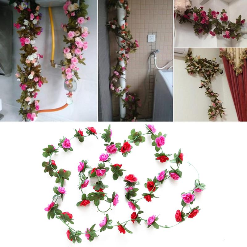 Plastic 2.5M Rose Flower String Artificial Rose Flowers Fashion Festive Fake Plant Ornament Beautiful Emulation Handmade, Rose red
Plastic 2.5M Rose Flower String Artificial Rose Flowers Fashion Festive Fake Plant Ornament Beautiful Emulation Handmade, Rose red
