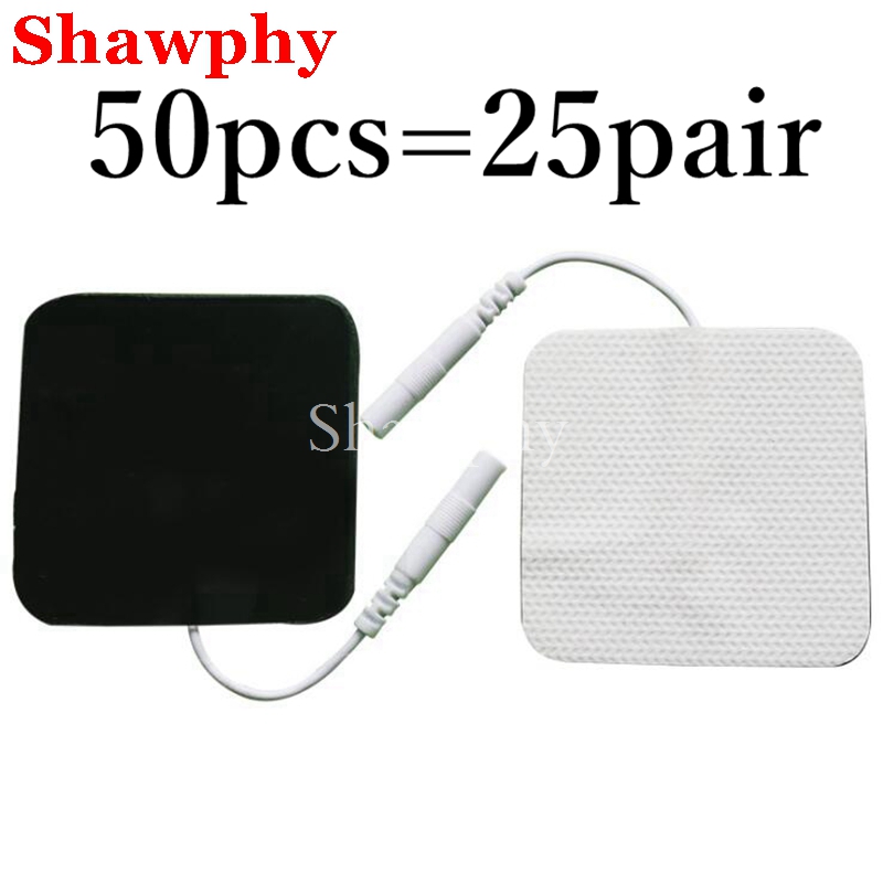 100 / 50 5x5cm Muscle Stimulator Electrode Pads Non-woven Fabric Self Adhesive Replacement Pads for Tens Digital Therapy Machine