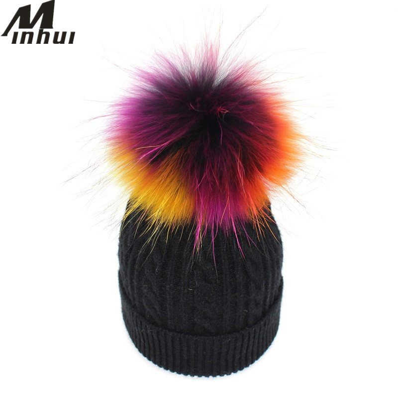 Minhui Colorful Fur Beanie Women's Hats Winter Style Real Fur Pompom Hat Skullies Beanies Female, Brown
Minhui Colorful Fur Beanie Women's Hats Winter Style Real Fur Pompom Hat Skullies Beanies Female, Brown