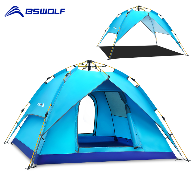 BSWolf Automatic tent Camping 2 person easy setup outdoor tent double layer for Sun Shelter Protable Backpacking Travelling
BSWolf Automatic tent Camping 2 person easy setup outdoor tent double layer for Sun Shelter Protable Backpacking Travelling