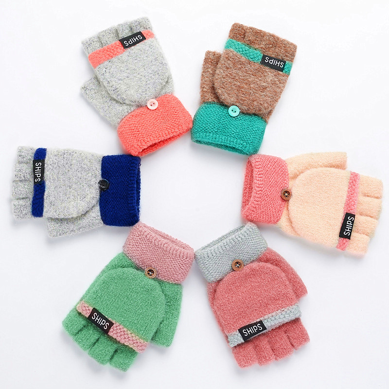 Winter Gloves Knitted Flip Gloves Warm Wool Flip Top Flocking Warm Knitted Half-finger for Gril and Women
Winter Gloves Knitted Flip Gloves Warm Wool Flip Top Flocking Warm Knitted Half-finger for Gril and Women