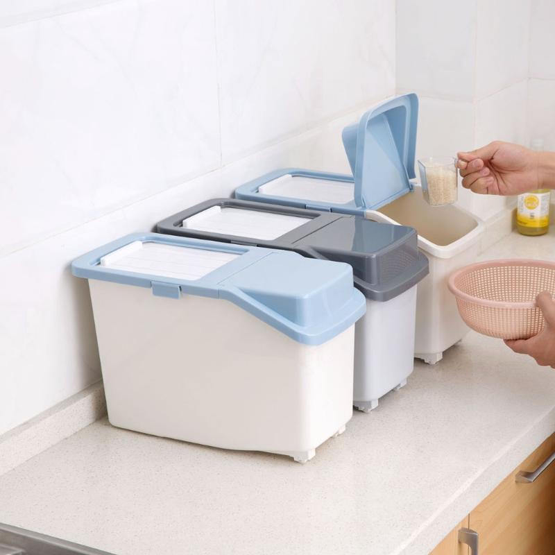 Kitchen Super Large Rice Container Grain Rice Storage Box Cereal Container Case Sealed Flour Boxes Dust-Proof Kitchen Organizer
Kitchen Super Large Rice Container Grain Rice Storage Box Cereal Container Case Sealed Flour Boxes Dust-Proof Kitchen Organizer