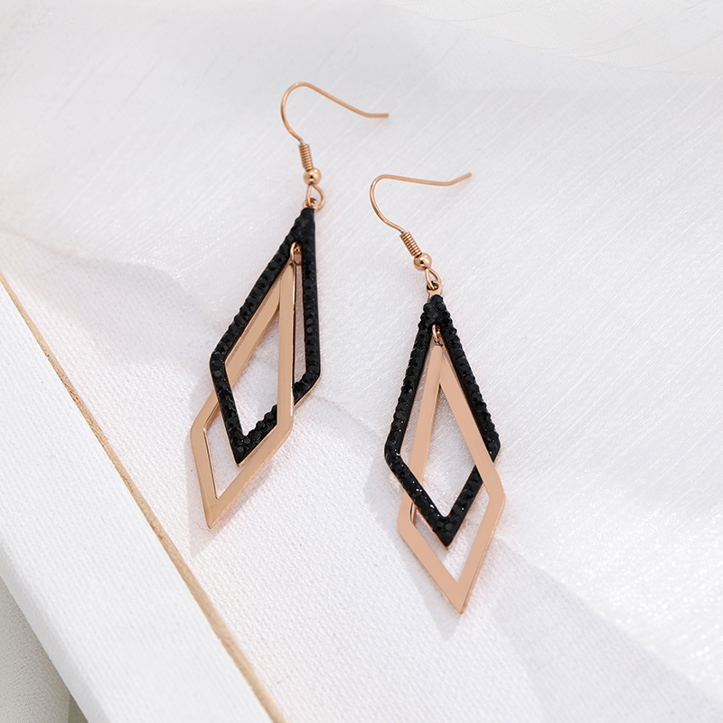 YUN RUO Fashion Rhonbus Tassel Earring Hook Woman Gift Rose Gold Titanium Steel Jewelry Not Fade Hypoallergenic Drop Shipping
YUN RUO Fashion Rhonbus Tassel Earring Hook Woman Gift Rose Gold Titanium Steel Jewelry Not Fade Hypoallergenic Drop Shipping