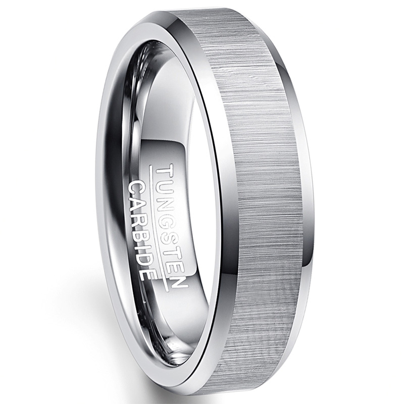Tungsten Ring 6mm wide and 2.3 mm thick Lassa edge color plated platinum men's jewelry USA size 7-12 goods in stock, Silver
Tungsten Ring 6mm wide and 2.3 mm thick Lassa edge color plated platinum men's jewelry USA size 7-12 goods in stock, Silver