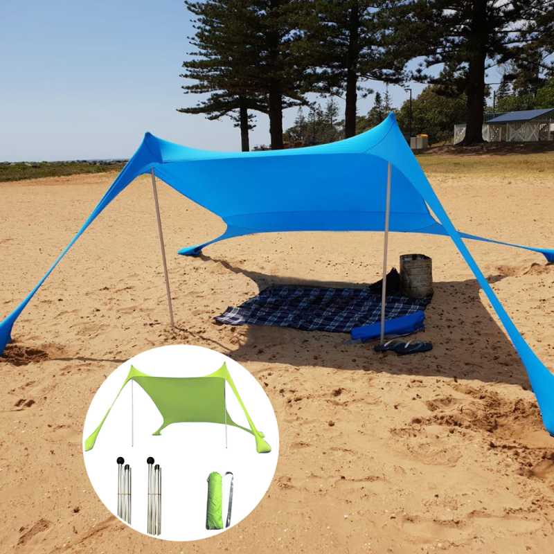 Camping Sun Shelter Beach Sunshade Lightweight Sun Shade Tent Sandbag Anchors Family Beach Parks Outdoor Camping
Camping Sun Shelter Beach Sunshade Lightweight Sun Shade Tent Sandbag Anchors Family Beach Parks Outdoor Camping