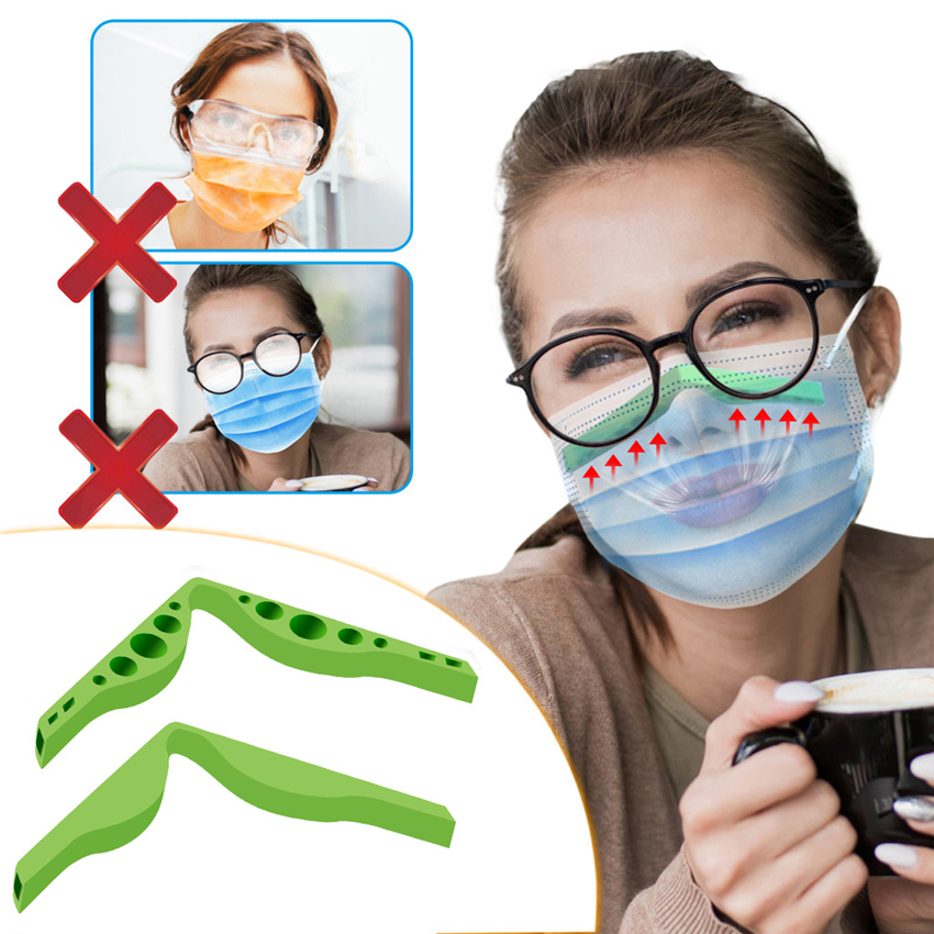 

Anti Fog Silicone Nose Bridge Pads Nose Bridges Flexible Design Protection Strip Accessory Prevent Eyeglasses Fogging DIY Face Mask OOA9128