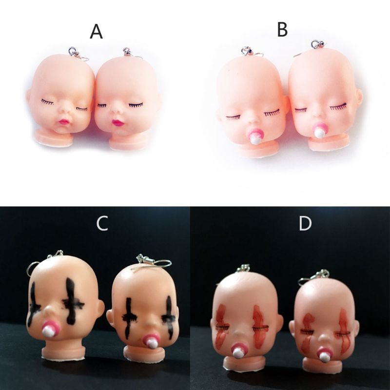 1 Pair Handmade Funny Broken Evil Sleepy Doll Pendant Earrings Baby Dolls Head Toy Earrings Women Fashion Jewelry
1 Pair Handmade Funny Broken Evil Sleepy Doll Pendant Earrings Baby Dolls Head Toy Earrings Women Fashion Jewelry