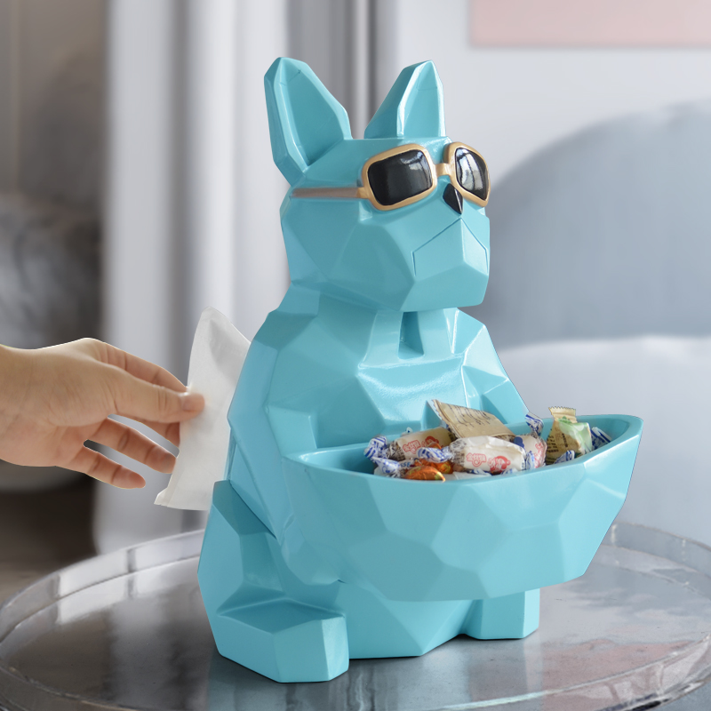 Cool dog Tissue box holder with Storage box on tabletop desk dog figurine statue for home decor office tissue paper case
Cool dog Tissue box holder with Storage box on tabletop desk dog figurine statue for home decor office tissue paper case
