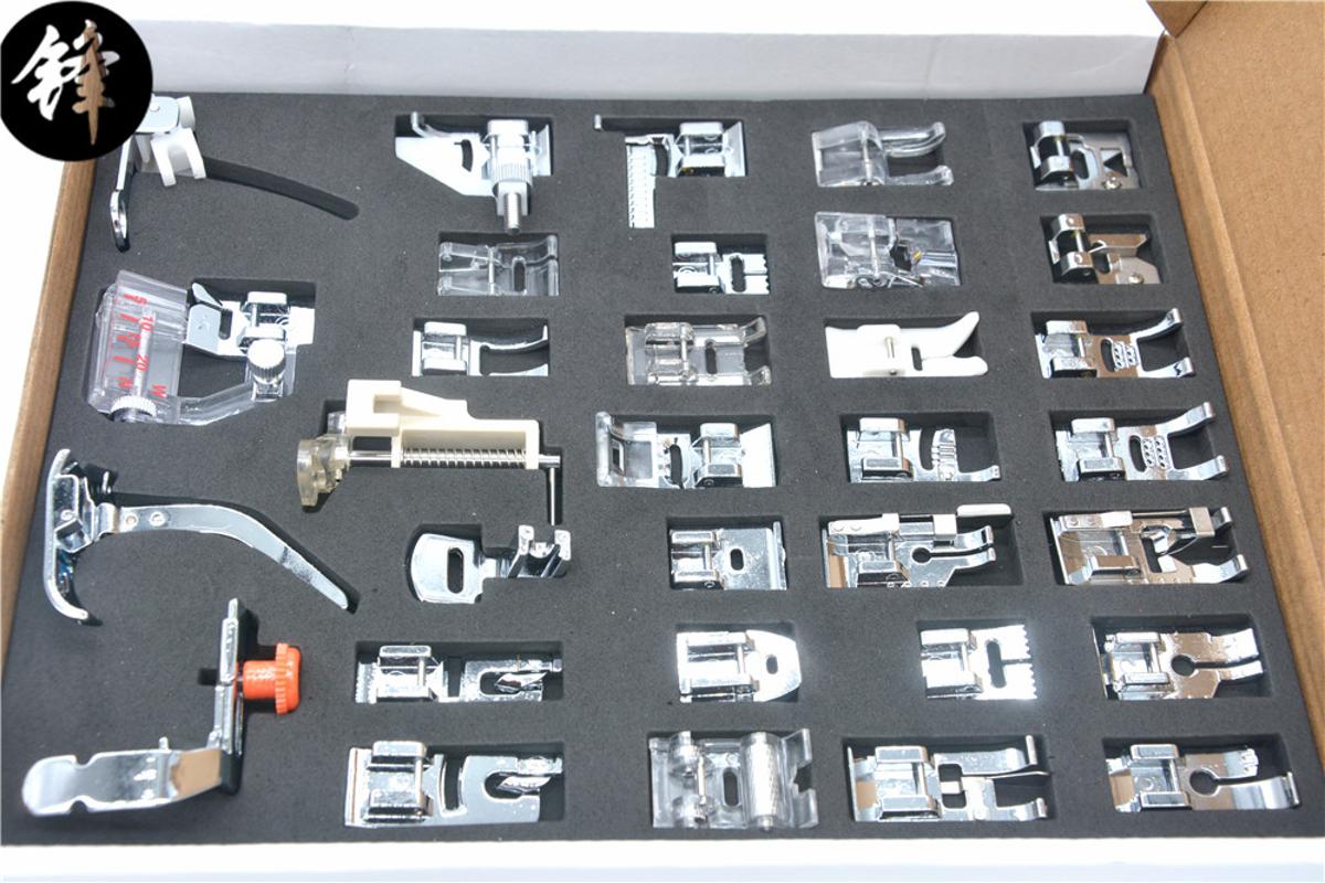 32 PCS Domestic Sewing Machine Braiding Blind Stitch Darning Presser Foot Feet Kit Set With Box Snap On For Brother Singer Set
32 PCS Domestic Sewing Machine Braiding Blind Stitch Darning Presser Foot Feet Kit Set With Box Snap On For Brother Singer Set