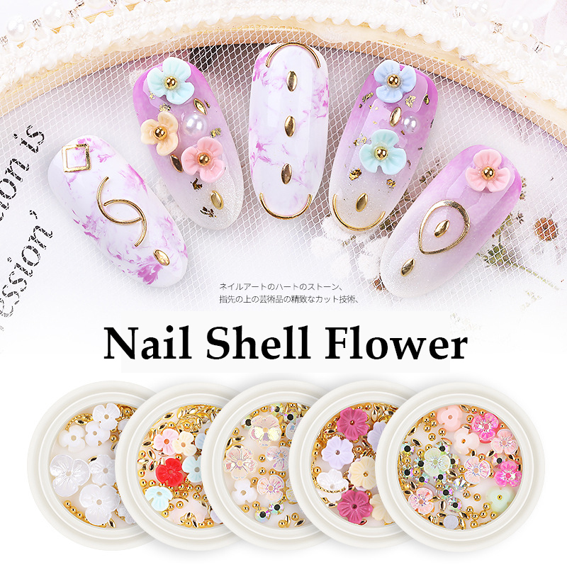 1 Box of Mixed Nail Shell Floral Decoration 3D Three-dimensional Gradient Shell Flower Nail Art Decoration Accessories 
1 Box of Mixed Nail Shell Floral Decoration 3D Three-dimensional Gradient Shell Flower Nail Art Decoration Accessories