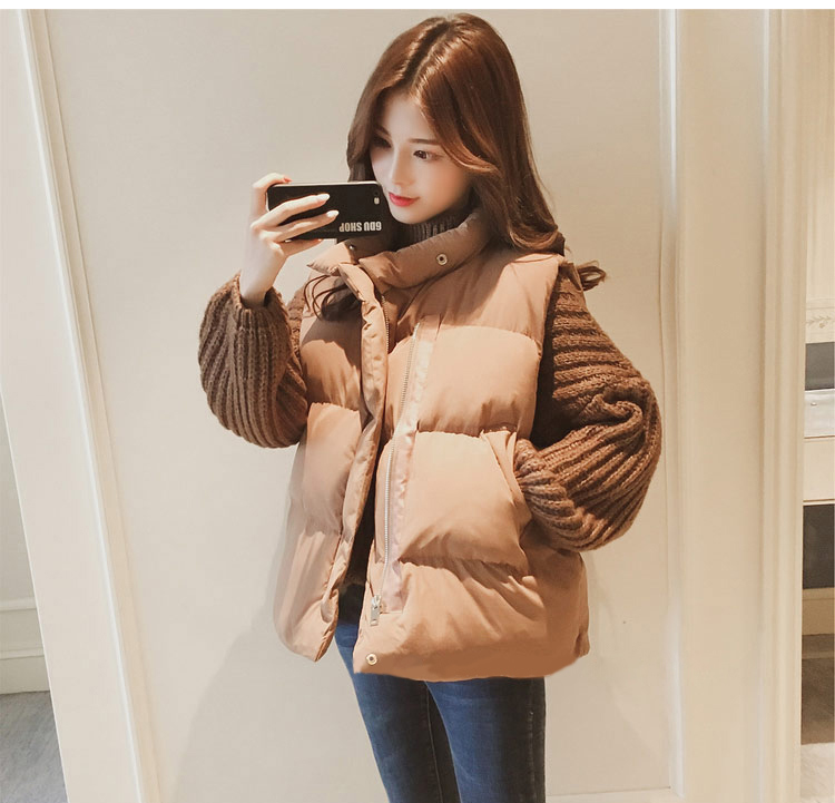 2020 New Autumn Winter Women' Thick Bread Short Large size Down Cotton Vest Sleeveless Wadded Jacket Female -4XL cc977, Photo color
2020 New Autumn Winter Women' Thick Bread Short Large size Down Cotton Vest Sleeveless Wadded Jacket Female -4XL cc977, Photo color