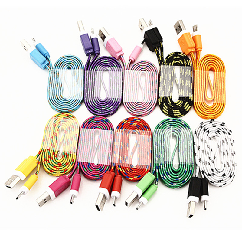 Fabric Colorful USB Charging Cable USB Cable Charger Sync Data Micro USB 1M/3FT Strong Cable For Cellphones without Package, Mixed color
Fabric Colorful USB Charging Cable USB Cable Charger Sync Data Micro USB 1M/3FT Strong Cable For Cellphones without Package, Mixed color