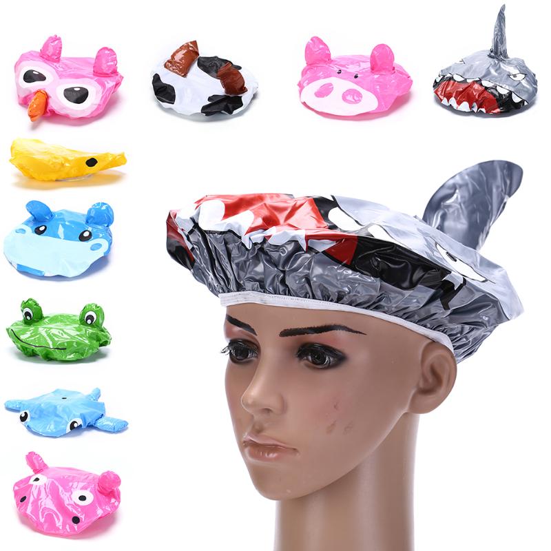 Bathroom Fashion Cute Cartoon Animal Design Waterproof PVC Elastic Spa Shower Cap Hat Bath Hair Cover Protector Hats
Bathroom Fashion Cute Cartoon Animal Design Waterproof PVC Elastic Spa Shower Cap Hat Bath Hair Cover Protector Hats
