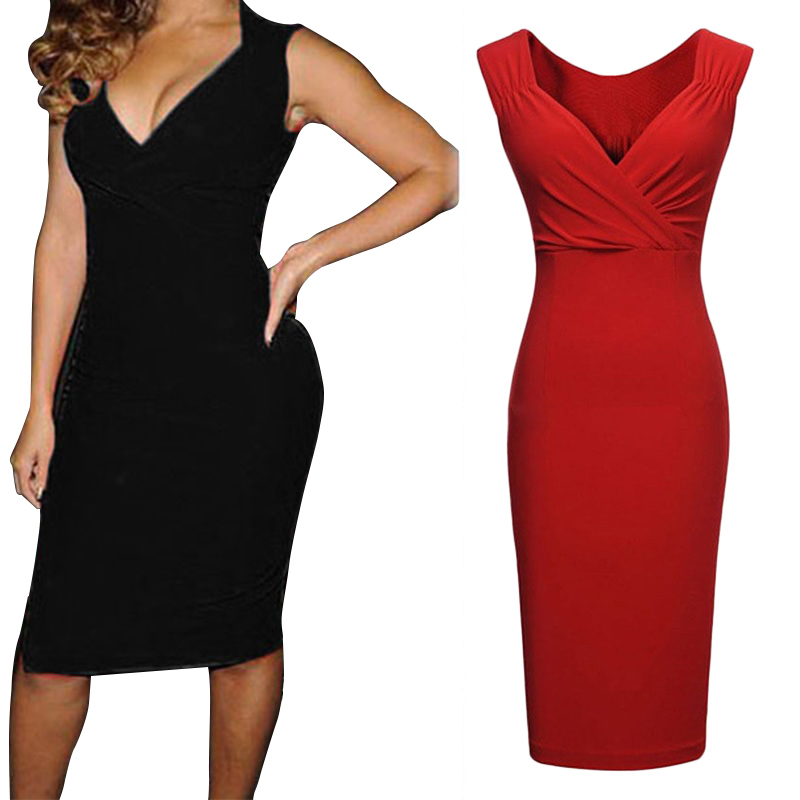 Women Summer Dress Draped Ruched Twist Sexy Deep-V Neckline Mid-Calf Pencil Dress Casual Party Mid Dresses, Black
Women Summer Dress Draped Ruched Twist Sexy Deep-V Neckline Mid-Calf Pencil Dress Casual Party Mid Dresses, Black