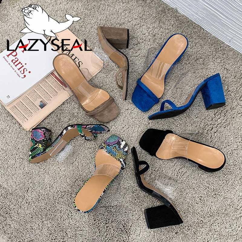 LazySeal 8cm High Square Heels Summer Slides Women Slippers For Ladies Shoes Woman Snake Pattern Women Shoes For, Black
LazySeal 8cm High Square Heels Summer Slides Women Slippers For Ladies Shoes Woman Snake Pattern Women Shoes For, Black