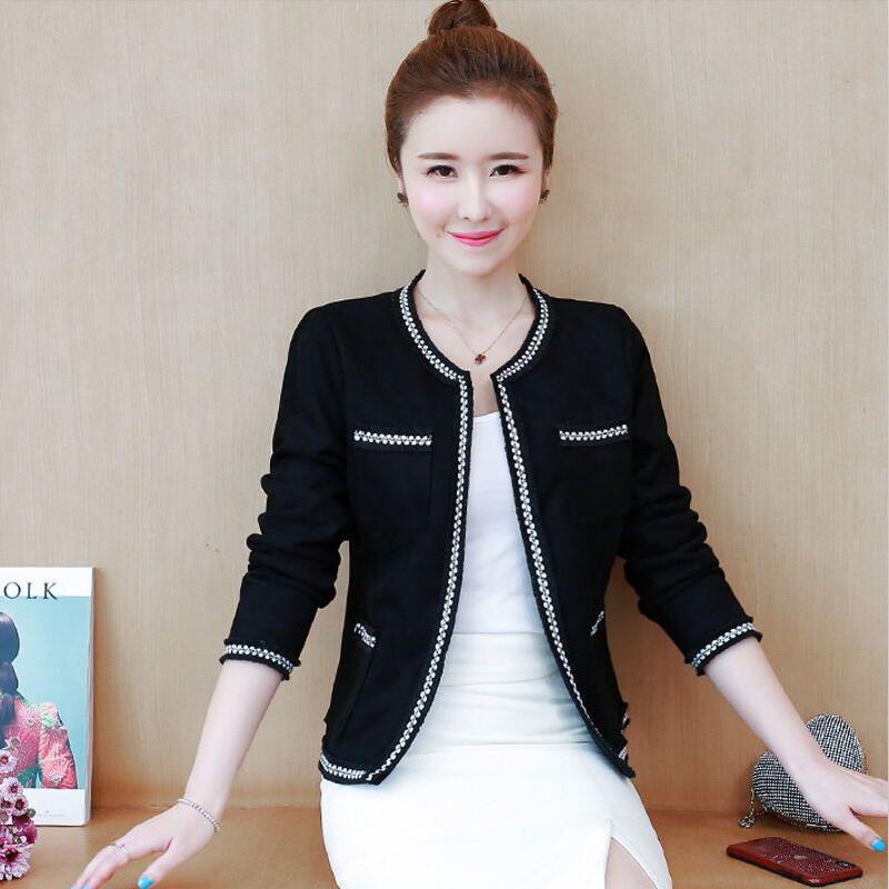 Large Size Coat Women Small Suit New 2020 Spring Cardigan coats Women Jackets Short Slim Womens Jackets Black White
Large Size Coat Women Small Suit New 2020 Spring Cardigan coats Women Jackets Short Slim Womens Jackets Black White
