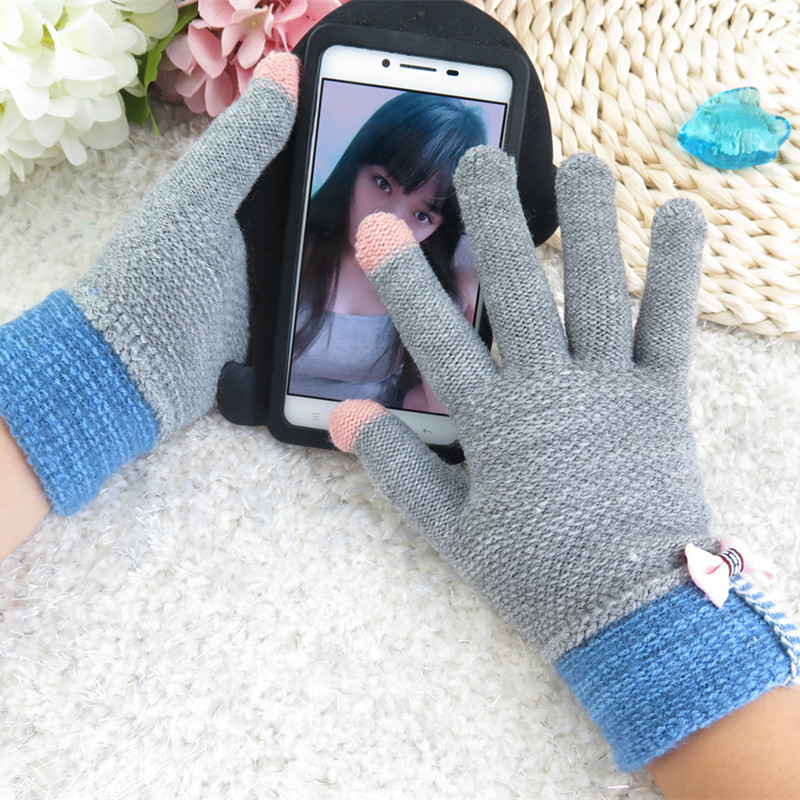 Hot Accessories Touch Screen Magic Gloves Women Knitted Gloves For Women Splicing Mittens Female for Smartphone
Hot Accessories Touch Screen Magic Gloves Women Knitted Gloves For Women Splicing Mittens Female for Smartphone