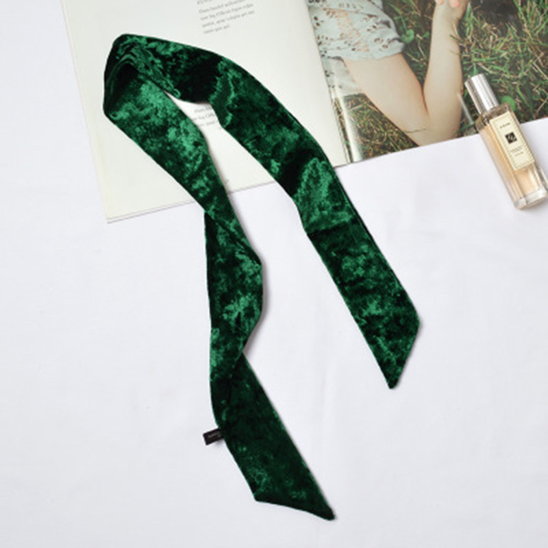 Fashion Gold Velvet Scarf Spring Autumn Female Retro Long Narrow Solid Color Multifunction Neckscarf Headband Shawl Wrap N41
Fashion Gold Velvet Scarf Spring Autumn Female Retro Long Narrow Solid Color Multifunction Neckscarf Headband Shawl Wrap N41
