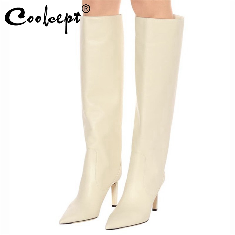 Coolcept Winter Over The Knee Boots Pointed Toe Thin High Heel Solid Slip On Black Party Shoes Sexy Botas Feminino Size 33-45, Beige
Coolcept Winter Over The Knee Boots Pointed Toe Thin High Heel Solid Slip On Black Party Shoes Sexy Botas Feminino Size 33-45, Beige