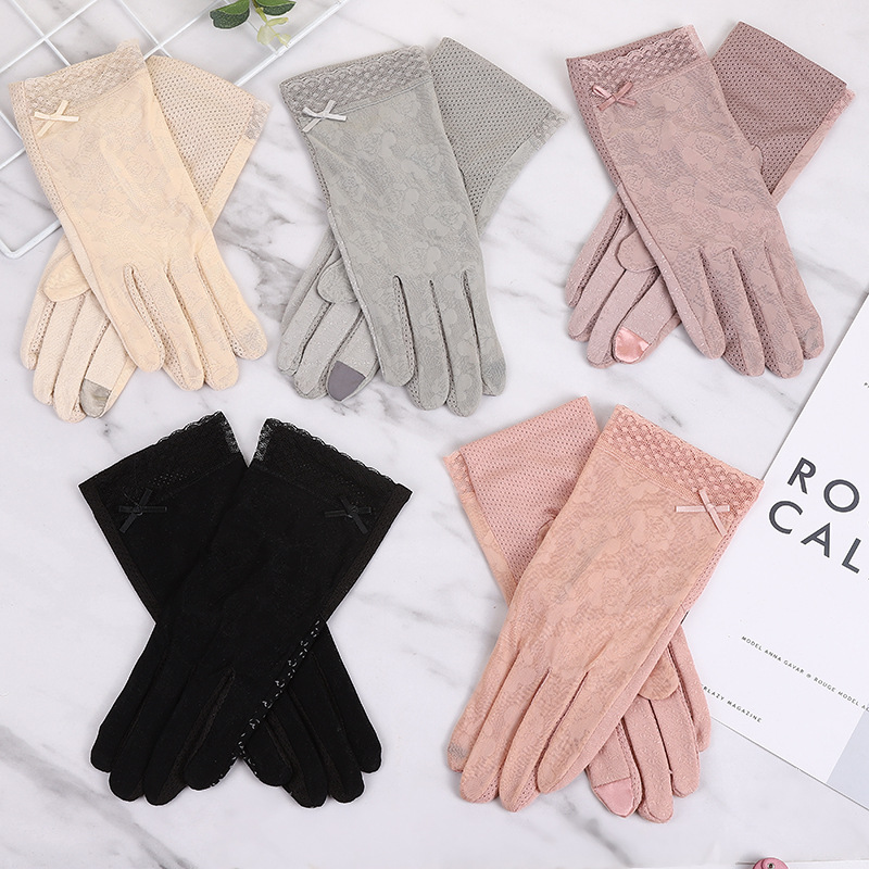Women Summer Gloves Sunscreen Driving Gloves Fashion Touch Screen Lace Glove Non-slip Sun Protection Short Thin Glove
Women Summer Gloves Sunscreen Driving Gloves Fashion Touch Screen Lace Glove Non-slip Sun Protection Short Thin Glove