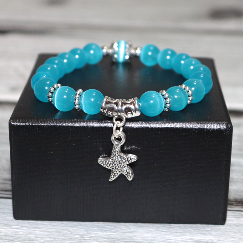 Diffone 2020 Jewelry Women Bracelet Beads Real Natural Opal Stone Braclet Starfish Charm Braslet For Kids Children's Day Gift
Diffone 2020 Jewelry Women Bracelet Beads Real Natural Opal Stone Braclet Starfish Charm Braslet For Kids Children's Day Gift