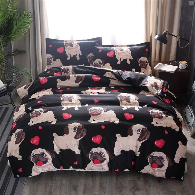 40 Dog Pug Printed Cartoon Style Child Adult Bedding Set 3 pcs Duvet Cover with Pillowcase Modern Full Queen King, 80019
40 Dog Pug Printed Cartoon Style Child Adult Bedding Set 3 pcs Duvet Cover with Pillowcase Modern Full Queen King, 80019