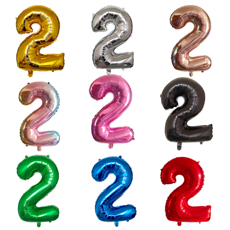 1pcs 32 40inch Number 2 Baby Shower rose Gold Silver Pink black Digit Helium Balloon 2st Birthday Party Decor Supplies Balloons
1pcs 32 40inch Number 2 Baby Shower rose Gold Silver Pink black Digit Helium Balloon 2st Birthday Party Decor Supplies Balloons