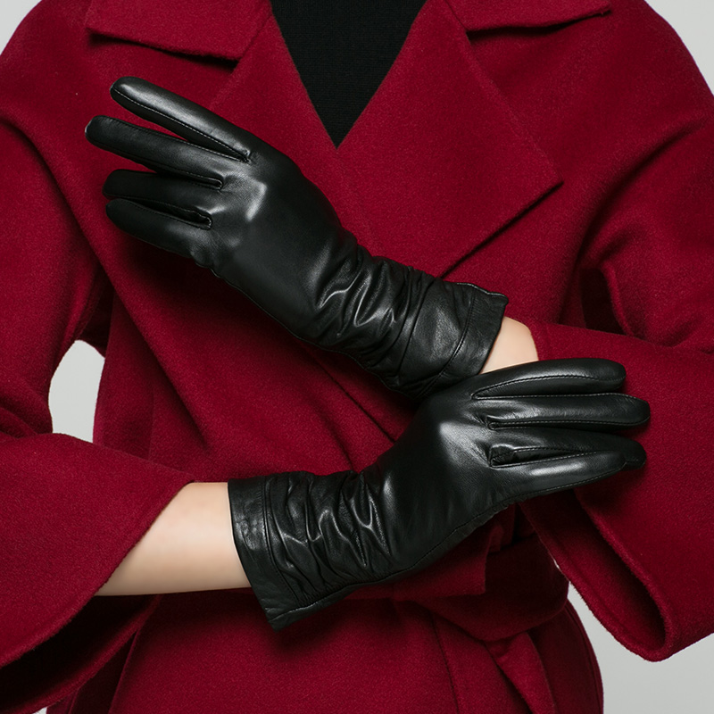 Real Leather Gloves Female Winter Plus Velvet Thicken Suede Leather Warm Slim Hand Fashion Simple Goatskin Woman's Gloves K902
Real Leather Gloves Female Winter Plus Velvet Thicken Suede Leather Warm Slim Hand Fashion Simple Goatskin Woman's Gloves K902