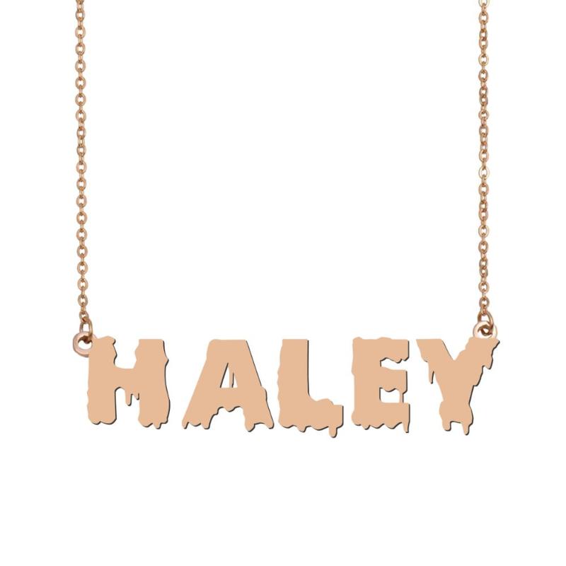 Haley Name Necklace , Cool Bloody Art Name Necklace for Halloween and Santa's Day Jewelry Gift for Kids Boys Girls
Haley Name Necklace , Cool Bloody Art Name Necklace for Halloween and Santa's Day Jewelry Gift for Kids Boys Girls