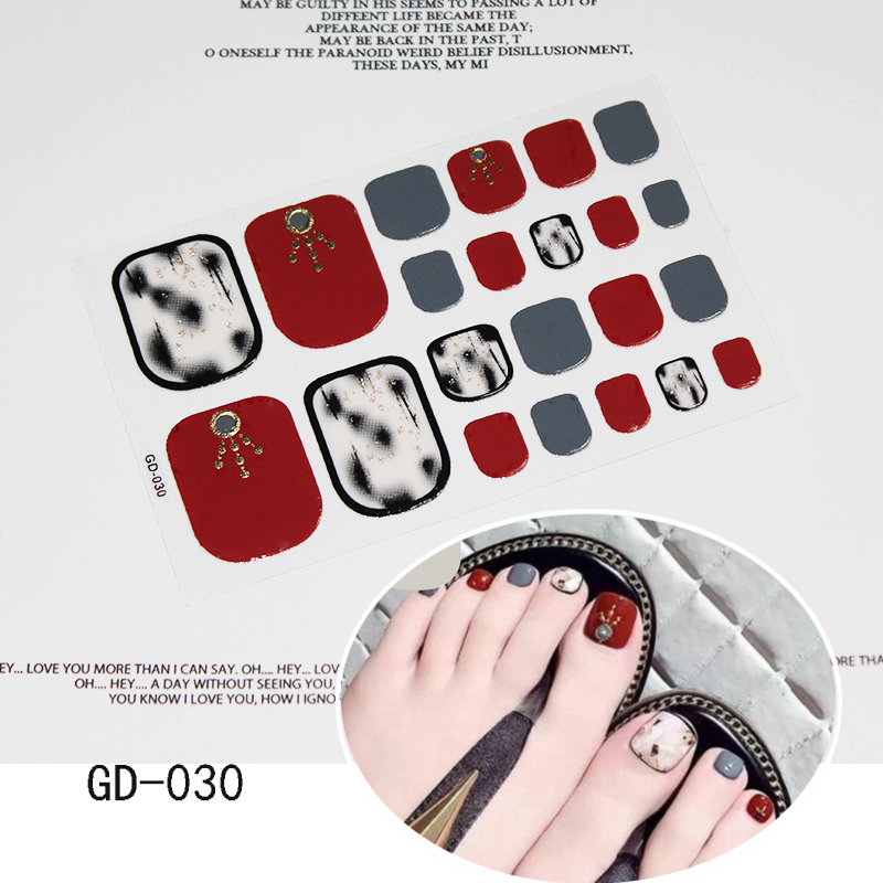 22tips Toenail Sticker Full Cover Catton Waterproof Sticker Wraps Toe Nail DIY Nail Art Accessories Toenail Decals, Gd028
22tips Toenail Sticker Full Cover Catton Waterproof Sticker Wraps Toe Nail DIY Nail Art Accessories Toenail Decals, Gd028