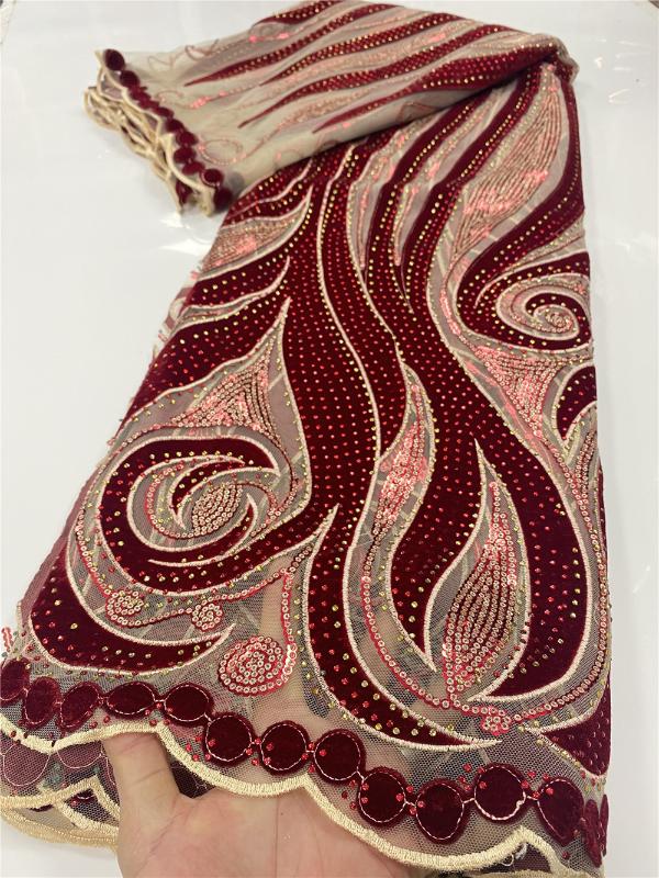 African Lace Fabric 2020 High Quality With Stones French Nigerian Tulle Velvet Embroidery Lace Fabrics For Women Dress YA3202B-5
African Lace Fabric 2020 High Quality With Stones French Nigerian Tulle Velvet Embroidery Lace Fabrics For Women Dress YA3202B-5