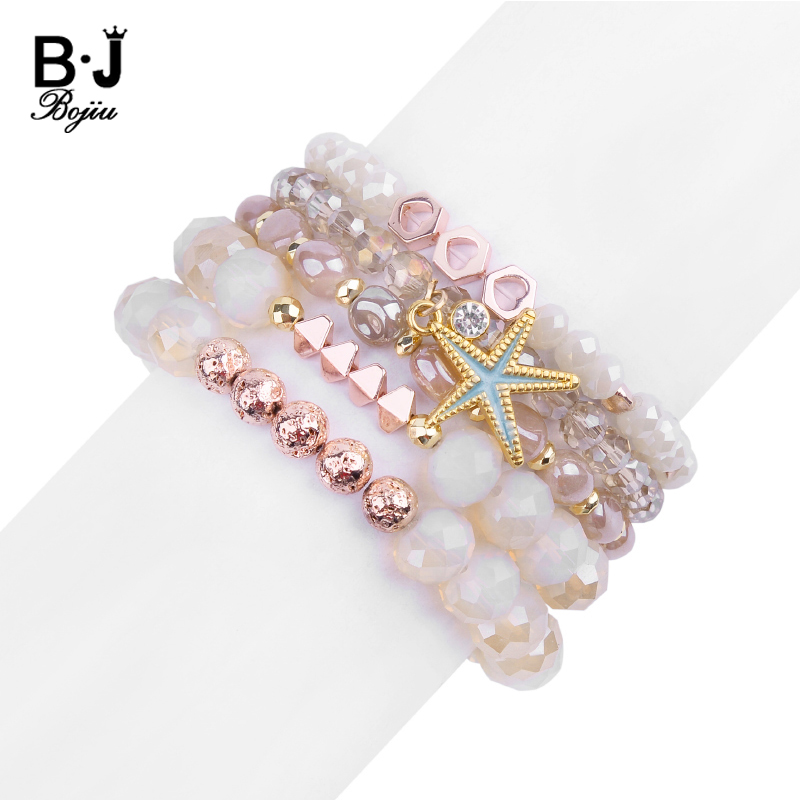 5 Pcs/Set Dainty Jewelry Boho Women's Starfish Charm Bracelets Geometric Faceted Crystal Beads Bracelets Femme Bijoux BCSET290
5 Pcs/Set Dainty Jewelry Boho Women's Starfish Charm Bracelets Geometric Faceted Crystal Beads Bracelets Femme Bijoux BCSET290