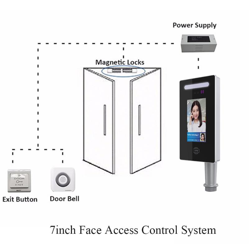 7Inch Android Face Time Attendance Door Lock Access Control System with Kits Power Supply Magnetic Lock Exit Button Doorbell
7Inch Android Face Time Attendance Door Lock Access Control System with Kits Power Supply Magnetic Lock Exit Button Doorbell