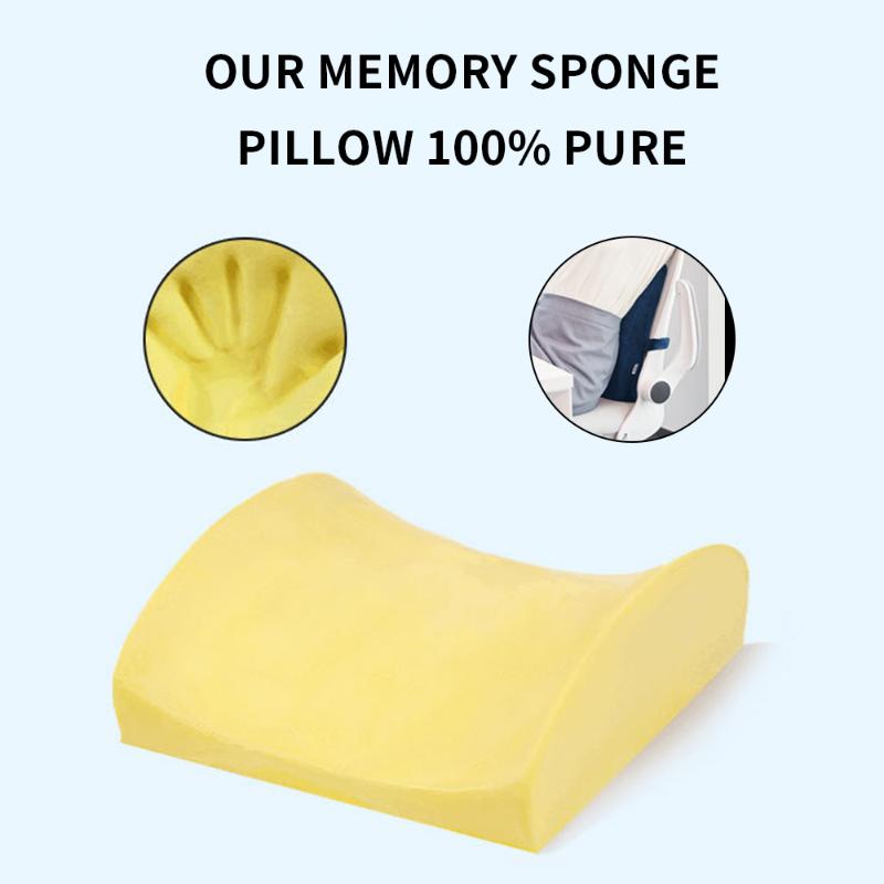 Car Seat Lumbar Support Cushion Memory Foam Auto Accessories Office Chair Back Pillow Cushion For Home Office Relieve Pain