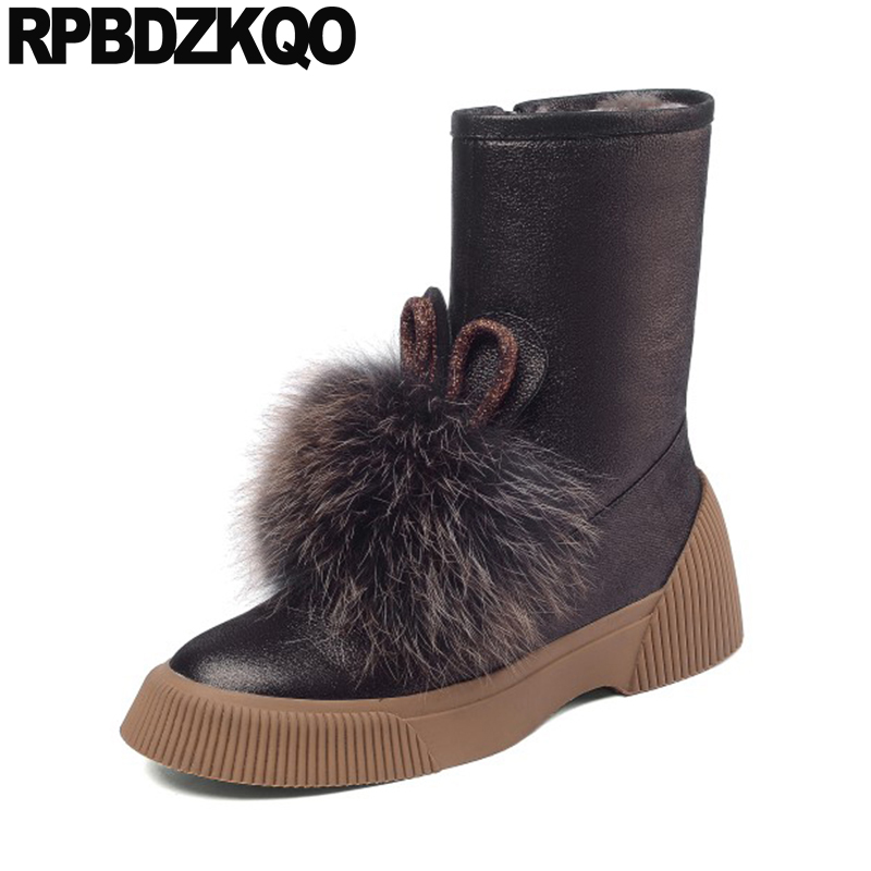 fluffy furry brand flat embellished short genuine leather winter snow boots women ankle round toe real fur shoes plush black
fluffy furry brand flat embellished short genuine leather winter snow boots women ankle round toe real fur shoes plush black