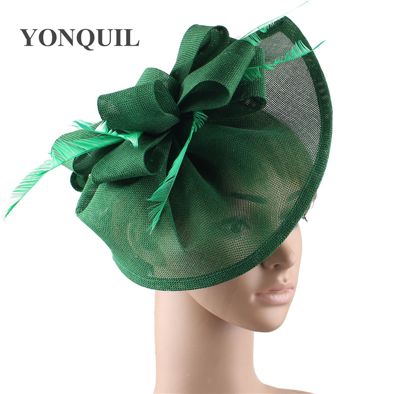 Vintage green wedding hair fascinator hats with fancy feather on head band for women party married race headwear hairclips SYF66
Vintage green wedding hair fascinator hats with fancy feather on head band for women party married race headwear hairclips SYF66