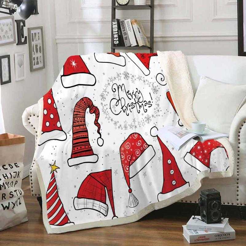 Red Christmas Hat Throw Blankets Soft Sherpa Coral Fleece Blanket Cozy Blanket Nap Party Travel for Kids Adults
Red Christmas Hat Throw Blankets Soft Sherpa Coral Fleece Blanket Cozy Blanket Nap Party Travel for Kids Adults