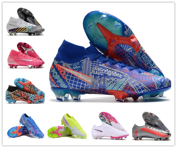 Jadon Sancho SE11 Football Boots Cleats Daybreak Mercurial Flash Crimson Elite Superfly 7 VII Blue Neighbourhood FG Safari Mens Soccer Shoe, 0018
Jadon Sancho SE11 Football Boots Cleats Daybreak Mercurial Flash Crimson Elite Superfly 7 VII Blue Neighbourhood FG Safari Mens Soccer Shoe, 0018