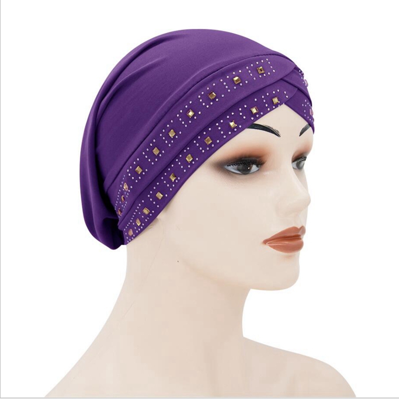 New Arab head wrap cross Muslim female turban cap solid spandex hot-drilled African beanie hair bonnets for women TB-85B, Green
New Arab head wrap cross Muslim female turban cap solid spandex hot-drilled African beanie hair bonnets for women TB-85B, Green