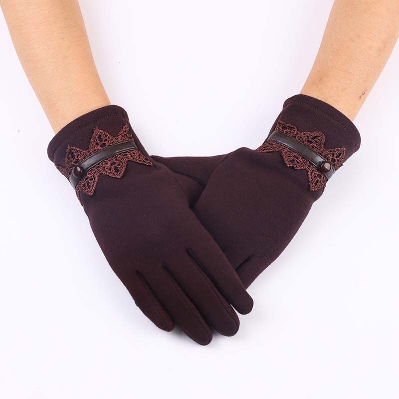 Winter Ladies Lace Warm Cashmere Bow Full Finger Mittens Fashion Elegant Womens Touch Screen Gloves Wrist Guantes Gift
Winter Ladies Lace Warm Cashmere Bow Full Finger Mittens Fashion Elegant Womens Touch Screen Gloves Wrist Guantes Gift