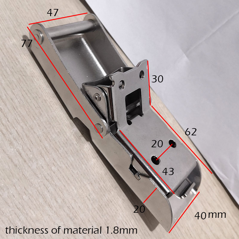 stainless steel Quick-release lock side box hinge tool case bag part hardware Motorcycle Aluminum alloy trunk fixed buckle diy handmade