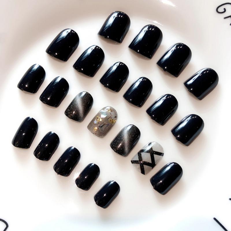 2020 Popular Fashion Simple Toe Nails 22 Pieces Of Fake Nails Finished Cat's Eye Conch Black Fake For Nail Art Decoration, 22pcs
2020 Popular Fashion Simple Toe Nails 22 Pieces Of Fake Nails Finished Cat's Eye Conch Black Fake For Nail Art Decoration, 22pcs