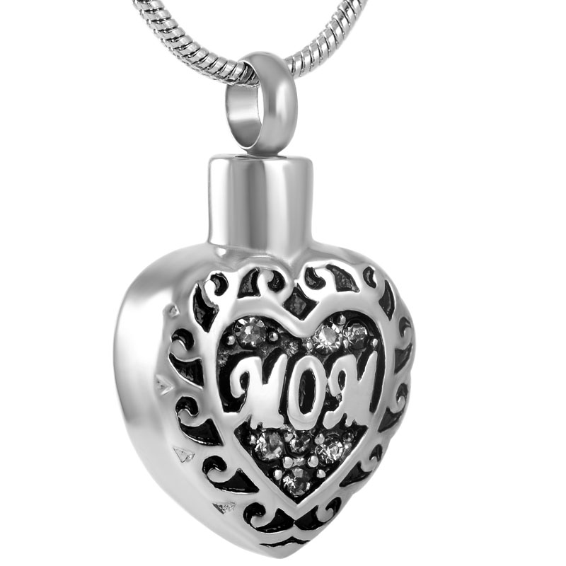 Mom in heart Pendant Necklace ash keepsake pet urn cremation jewelry hold cat dog ashes dog charms women girl gift wholesale
Mom in heart Pendant Necklace ash keepsake pet urn cremation jewelry hold cat dog ashes dog charms women girl gift wholesale